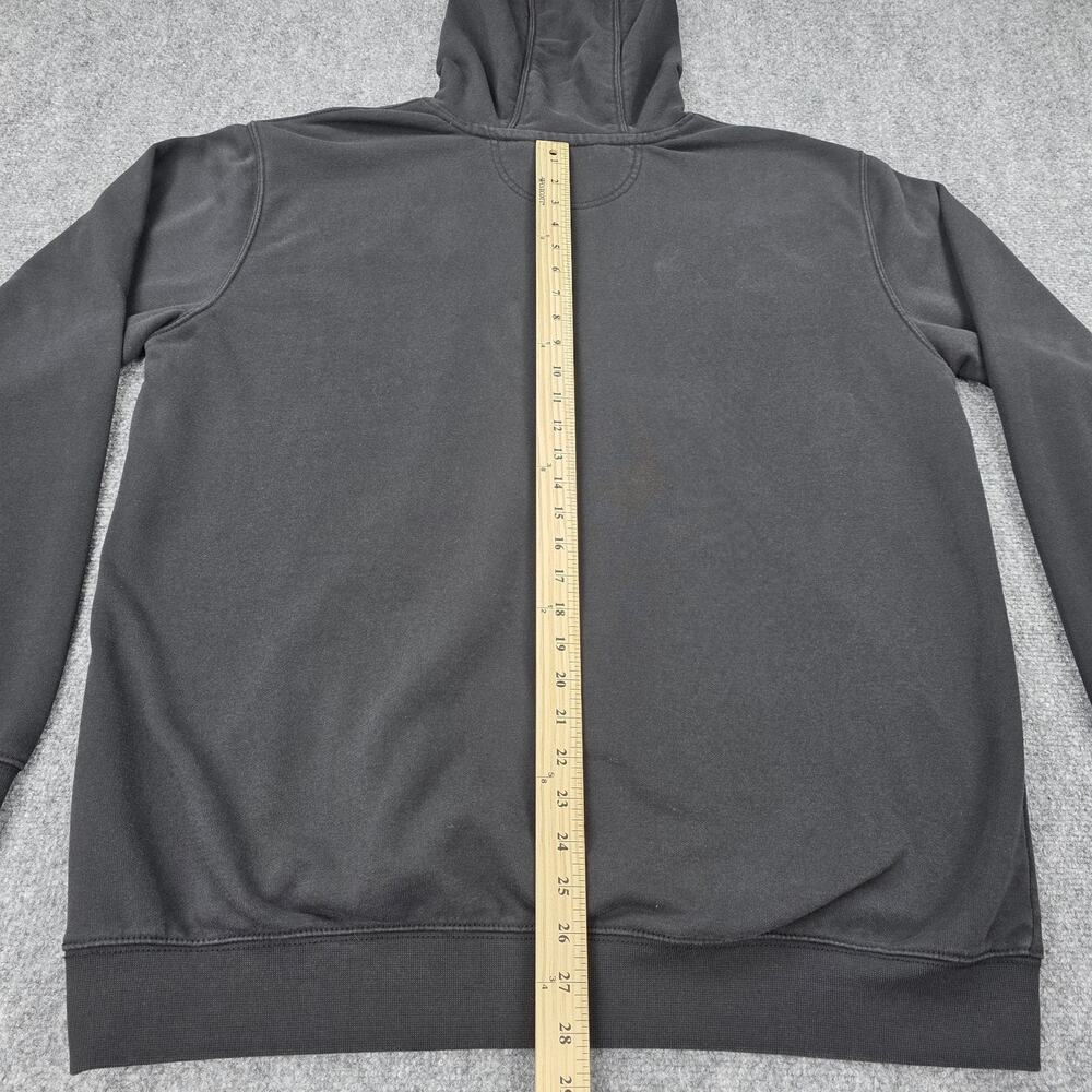 Carhartt Hoodie Mens Large Black Loose Fit EFCO Logo Fleece Pullover Workwear - Picture 5 of 16